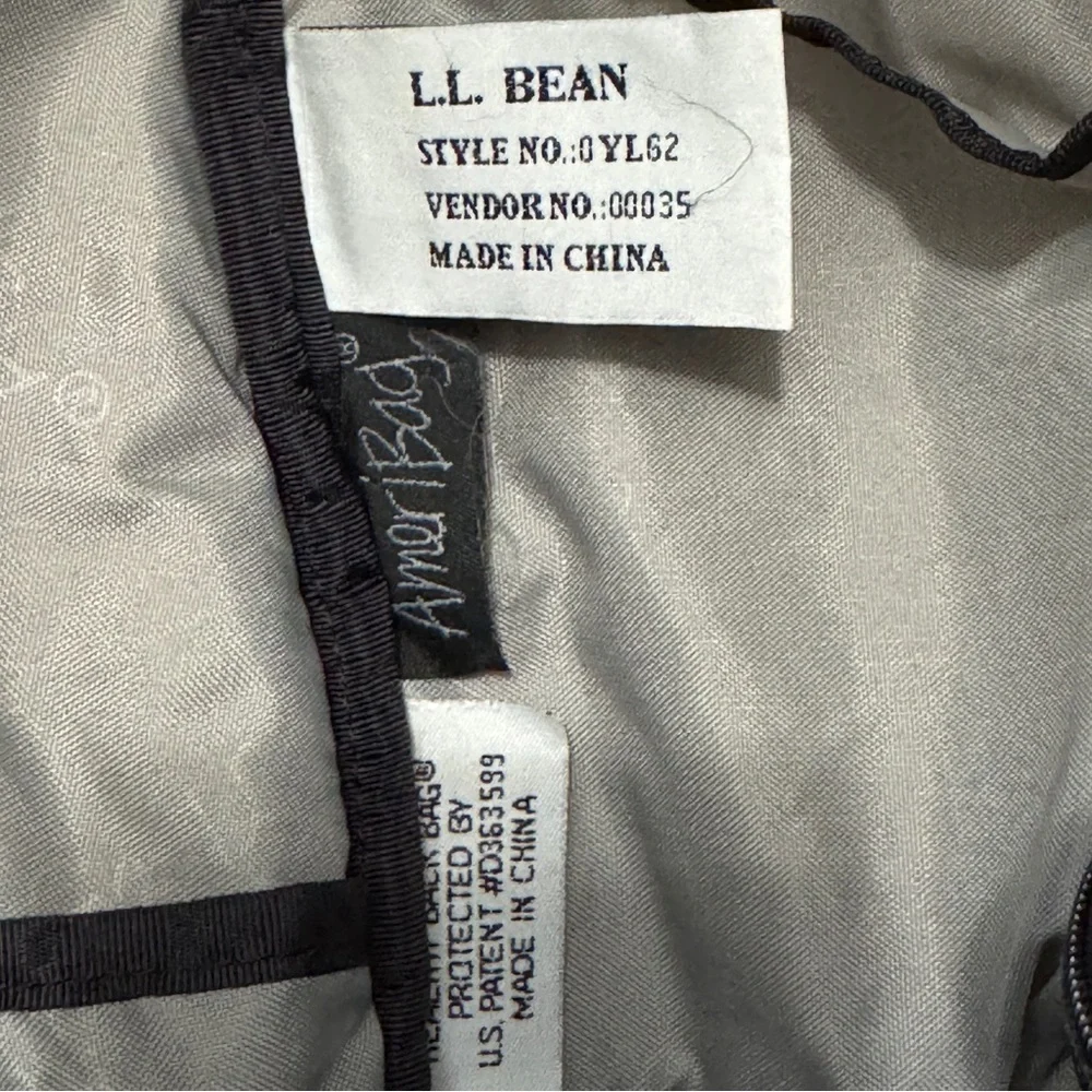 LL Bean Ameribag Healthy Back Bag Sling‎ Backpack ~ Red Quilted Travel Outdoor
